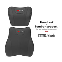 Coussin Lombaire et Appuie-Tête Voiture Audi A3 A4 Q5 TT — exemple de montage