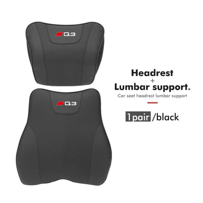 Coussin Lombaire et Appuie-Tête Voiture Audi A3 A4 Q5 TT