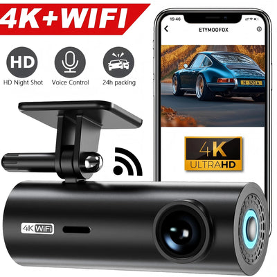Dashcam 4K Mini WiFi Supercondensateur Mode Parking