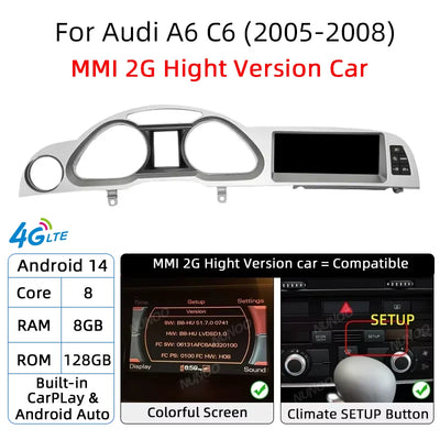 Autoradio CarPlay Audi A6 C6 4F 2005-2009