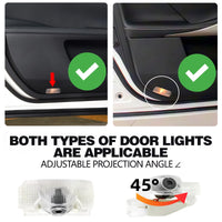 Projecteur Porte Lexus RX, ES, IS, GS, LS, GX, LX, RC, UX, F Sport, Lumière de Bienvenue HD, Lot de 2