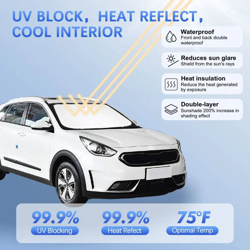 Pare-Soleil Pare-Brise Kia Niro EV HEV et Optima
