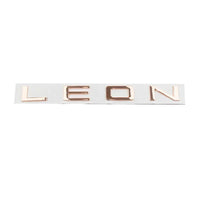 Emblème Lettres LEON 3D en Alliage de Zinc pour Seat Leon MK1 à MK6 et FR, Capitales ou Manuscrit, 5 Coloris