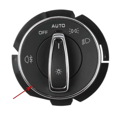 Bouton d'Éclairage Chromé Porsche Cayenne 958 Macan 991