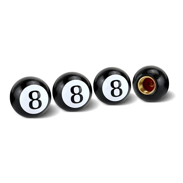 Bouchons de Valve Universels Boule Ronde Anti-Poussière — détail de fixation