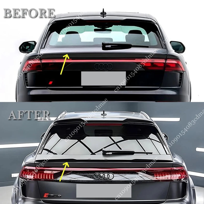Becquet de Coffre Central Audi Q8 SQ8 RSQ8 2019-2025 Noir Brillant