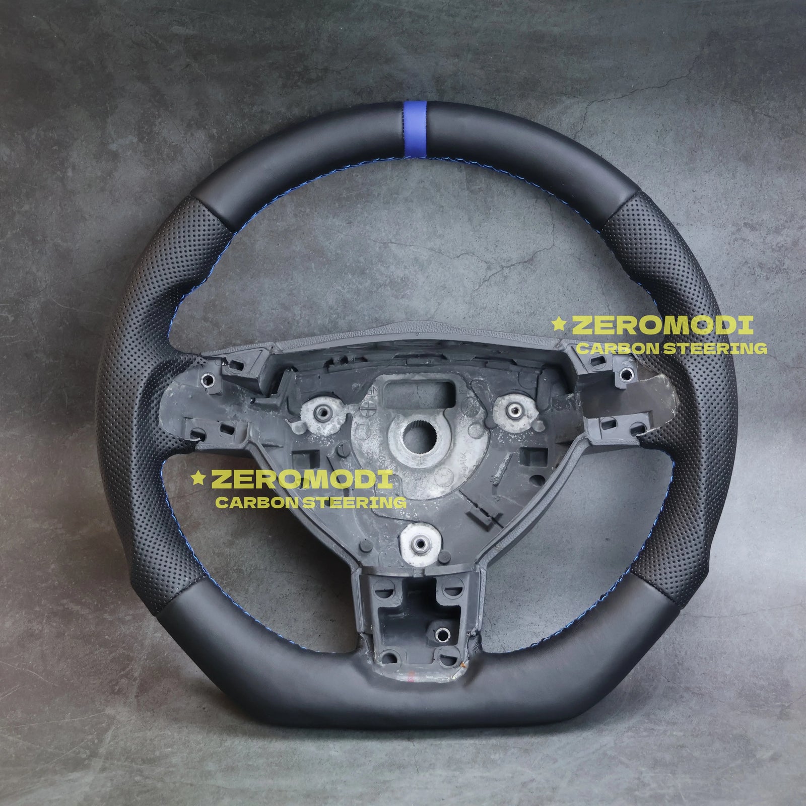 Volant Sport Cuir Opel Astra H OPC Méplat Perforé