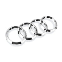 Logo Audi 4 Anneaux Noir ABS A5 Q3 Q8 TT