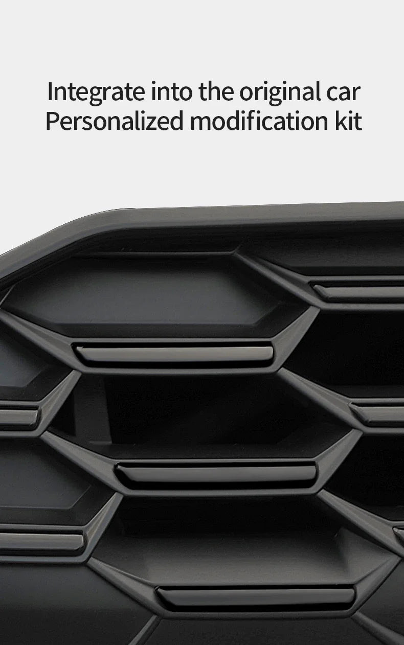 Kit Décor de Calandre 48 Pièces Noir Nid d'Abeille Audi A3 8Y 2020-2023