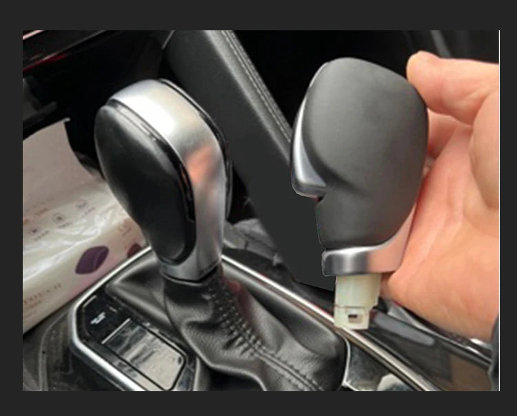 Pommeau de Vitesse Renault Koleos 2, Kadjar, Mégane 4 et Talisman pour Boîte Automatique, Noir et Argent