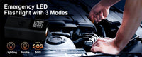 Booster de Batterie Voiture 2500A 4 en 1 Compresseur 150 PSI