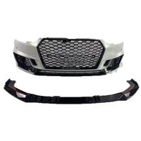Pare-Chocs Avant Complet avec Calandre Nid d'Abeille Style RS4 Audi A4 S4 B9 2017-2019