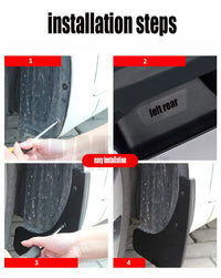 Garde-Boue Ford Kuga 2013-2018 Jeu de 4 Bavettes Sans Perçage Anti-Éclaboussures