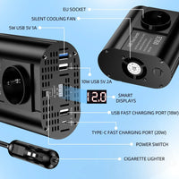 Convertisseur 12V 220V Voiture Allume-Cigare 400 W 500 W USB