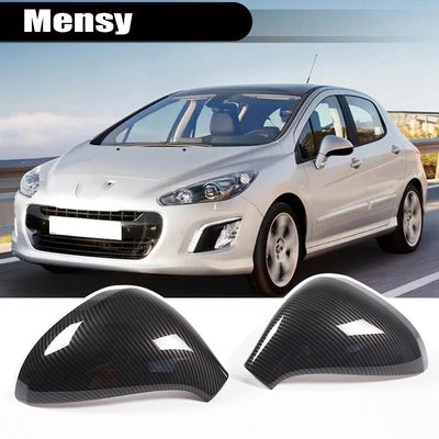 Coque de Rétroviseur Texture Carbone Peugeot 207 308 2006-2014