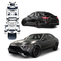 Kit Carrosserie Complet Mercedes Classe C W205 2015-2021 Transformation Style W206 C63 AMG avec Pare-Chocs