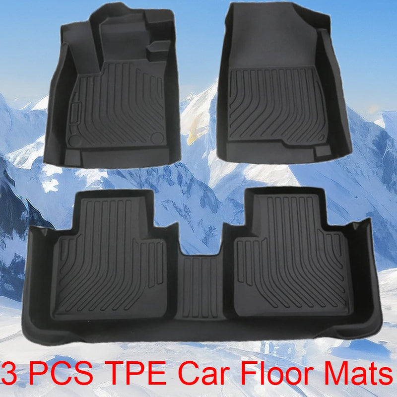 Tapis de Sol Volvo XC40 2020-2025 XC60 2015-2017 2018-2025 TPE 3 Pièces Étanches Antidérapants