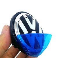 Cache-Moyeux Volkswagen VW Golf Polo Passat 55mm 76mm — gros plan