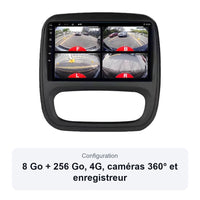 Autoradio Android CarPlay Renault Trafic 3 Opel Vivaro B 2014-2021 9 Pouces