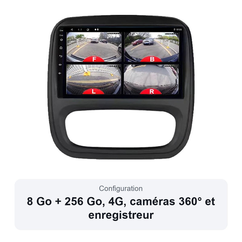 Autoradio Android CarPlay Renault Trafic 3 Opel Vivaro B 2014-2021 9 Pouces