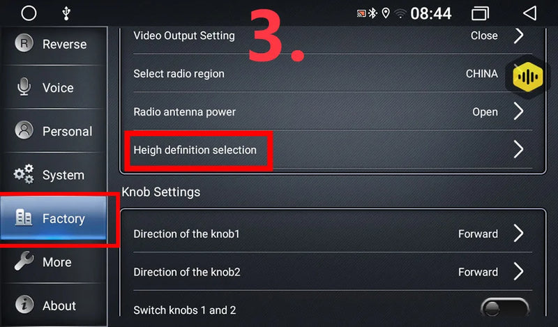 Caméra de Recul 360° 3D AHD Objectifs Dorés 720P ou 1080P Vue d'Ensemble
