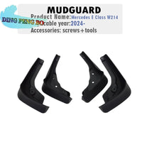 Bavettes Garde-Boue Mercedes Classe E W214 2024-2025 4 Pièces
