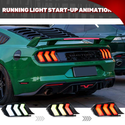 Feux Arrière LED RGB Ford Mustang S550 2015-2023