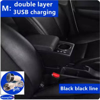 Accoudoir Peugeot 207 207 CC Console Centrale avec Rangement Porte-Gobelet et USB