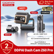 Dashcam DDPAI Z60 Pro 4K 3 Canaux GPS