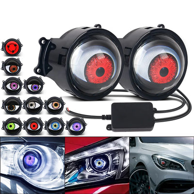 Lentille de Projecteur LED Yeux du Diable Universelle Voiture