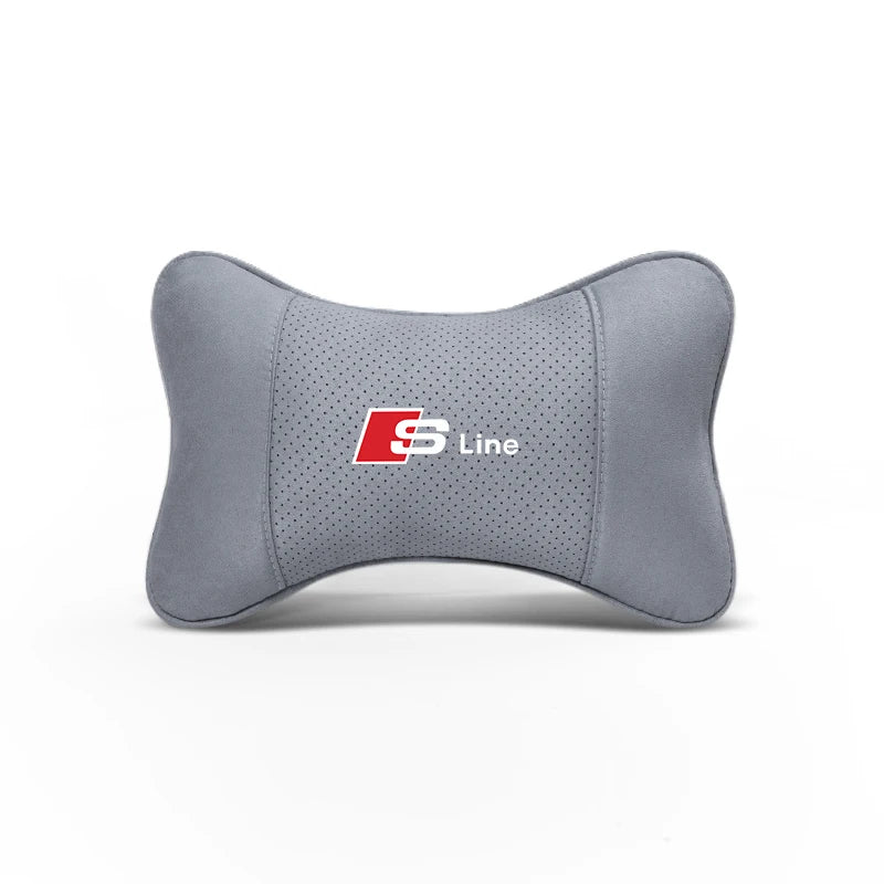 Coussin de Nuque Suédine Appuie-Tête Voiture Audi Q7 A6 — détail du support