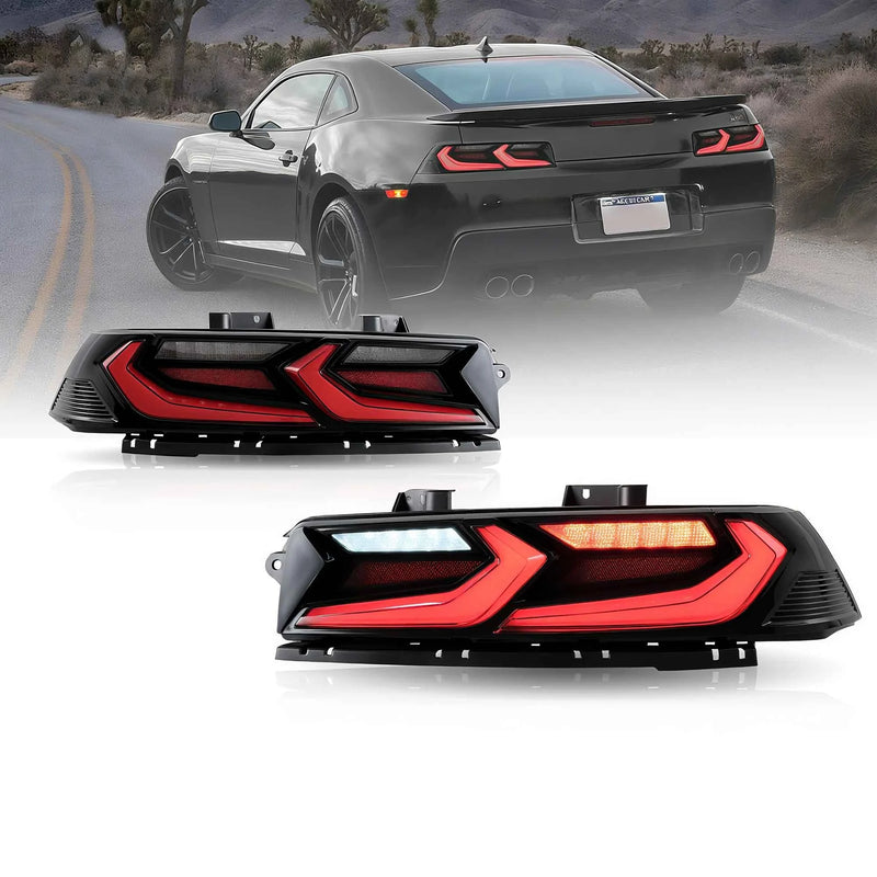 Feux Arrière LED Style C8 Corvette Chevrolet Camaro 5e Génération 2014-2015 Séquentiels