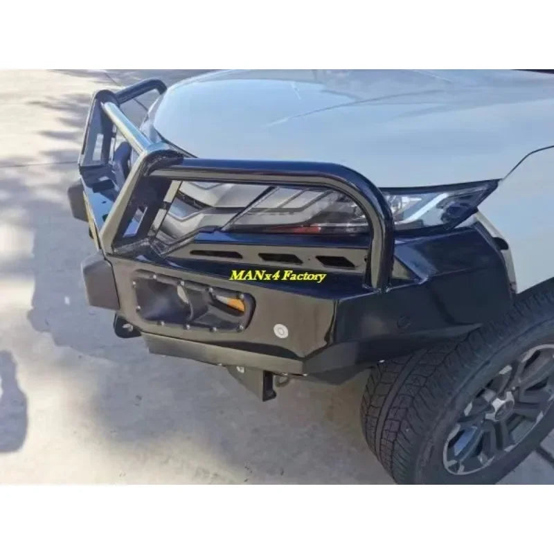 Pare-Chocs Avant Acier Noir Mitsubishi Triton L200 2019+ MR Pare-Buffle Robuste