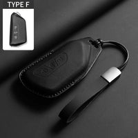 Étui de Protection Clé Cuir Volkswagen Golf 8 ID.3 ID.4 Skoda Octavia 4 Seat Leon 4 Cupra Formentor