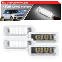 Lumière de Porte LED Land Rover, Lot de 4, Avant et Arrière, Range Rover L322 L405, Sport L320 L494, Discovery 3 et 4