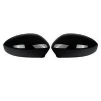 Coques de Rétroviseurs Fiat 500 2007-2023 Noir Brillant Paire Gauche et Droite en ABS