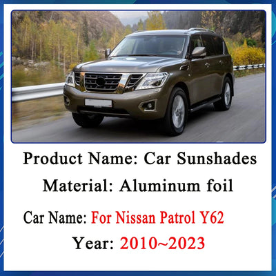 Pare-Soleil Nissan Patrol Y62 Infiniti QX56 QX80 2010-2023