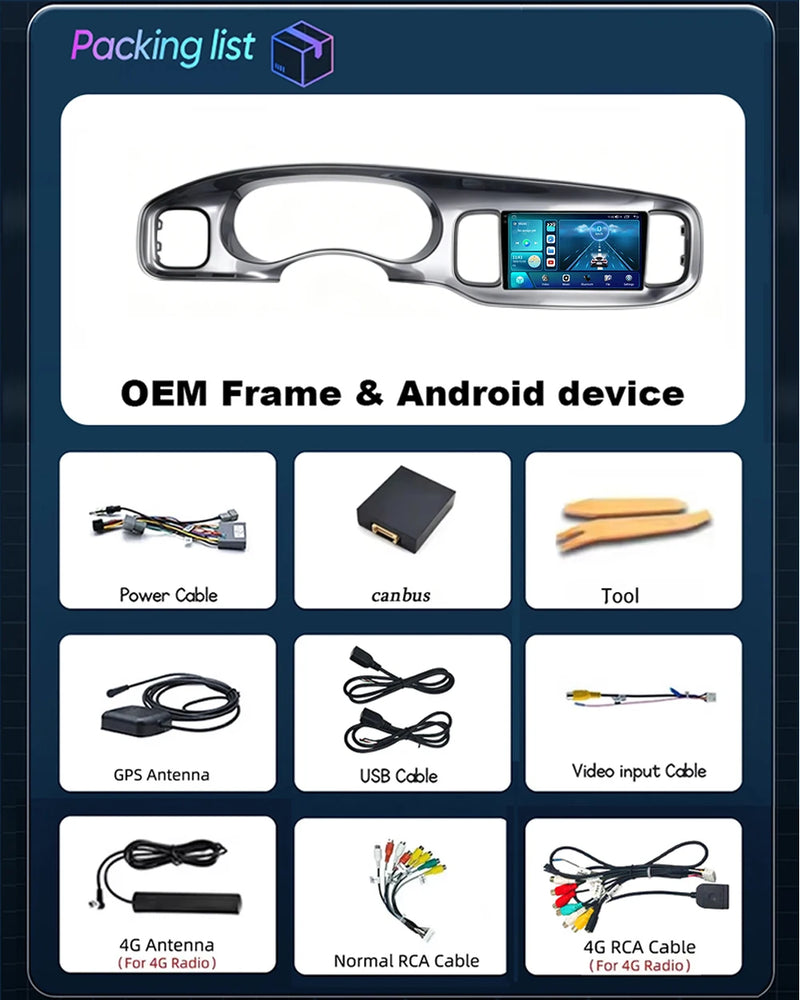 Autoradio Android Dodge Charger 2011-2014 Écran QLED 9 pouces CarPlay GPS Navigation