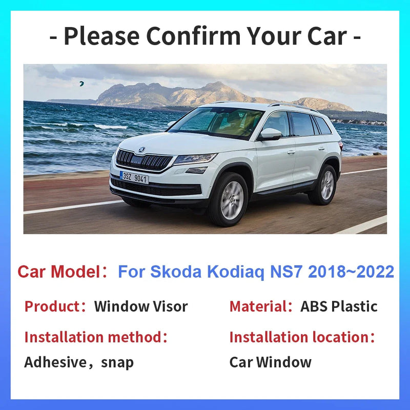 Déflecteurs de Vitres Skoda Kodiaq NS7 2018-2022