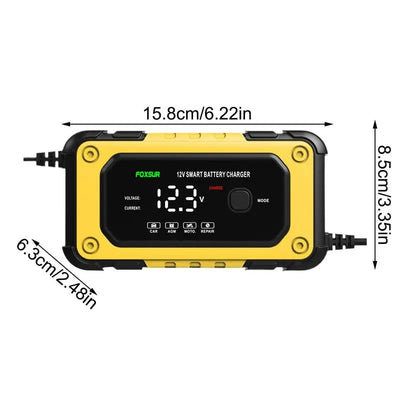 Démarreur de Batterie Portable Écran LCD 12V
