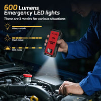 Booster de Batterie Voiture 12V 1200A Écran Numérique 5 Coloris