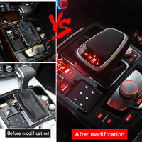 Pommeau de Vitesse LED Audi A6 A4 A5 Q5 Q7 — vue de profil