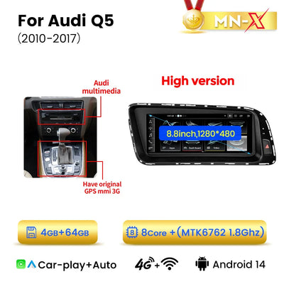 Autoradio Navifly CarPlay Audi Q5 8R 2009-2017