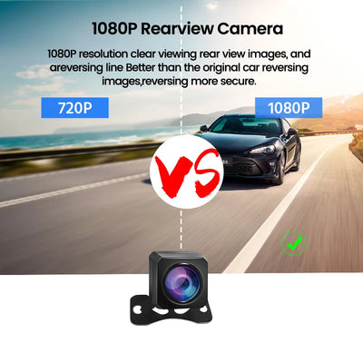 Dashcam Double Caméra 1080P Écran Tactile 10 Pouces