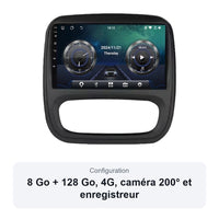 Autoradio Android CarPlay Renault Trafic 3 Opel Vivaro B 2014-2021 9 Pouces
