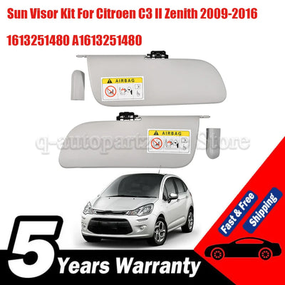 Pare-Soleil Intérieur Citroën C3 II Zenith 2009-2016