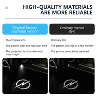 Projecteur de Porte LED Opel Insignia 2009-2018 Lot de 2 Logo Opel Lumineux Éclairage d'Accueil