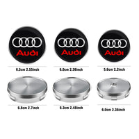 Cache-Moyeux Audi A3 A4 Q5 S line RS 60mm — vue d'ensemble
