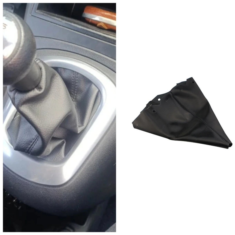 Guêtre de Levier de Vitesse Peugeot 106 206 207 301 306 307 308 2008 3008 508 et Citroën C1 C2 C3 C4 C5, Cuir PU Noir