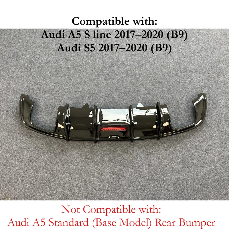 Diffuseur Arrière LED Audi A5 S5 S Line 2017-2020